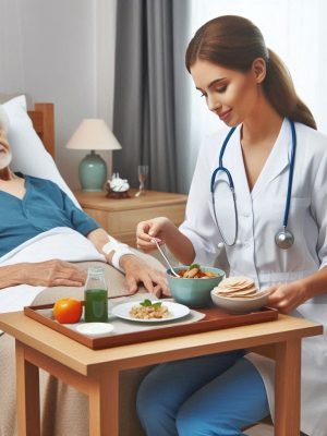 Administración de alimentos y tratamientos a personas dependientes en el domicilio